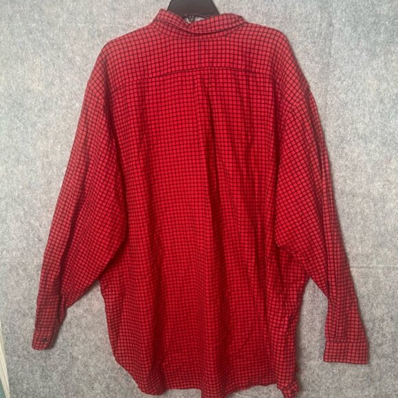 Polo Ralph Lauren Men Size 4XLT Tall Red Button Down Casual Shirt - Picture 6 of 7